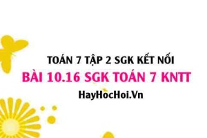 Bài 10.16 SGK Toán 7 Tập 2 Kết nối tri thức: Tính thể tích và diện tích bìa làm hộp khẩu trang